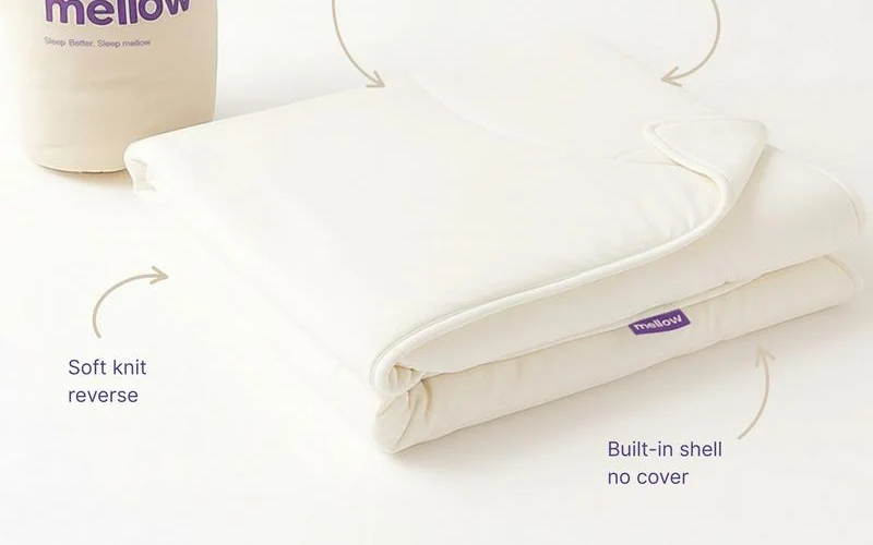 Couette Mellow et sa housse de rangement